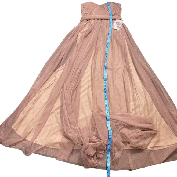 NWT Birdy Grey Womens S Christina Convertible Bridesmaid Maxi Dress Sandy Mauve - Picture 11 of 16